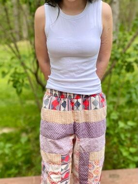 Kimchi Blue Multicolor Patchwork Joggers S/P